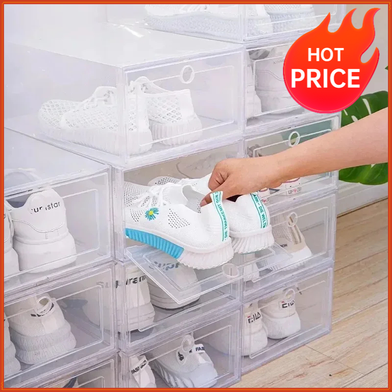 Shoe Box Display - 6 szt. Przezroczyste pudełka na buty,