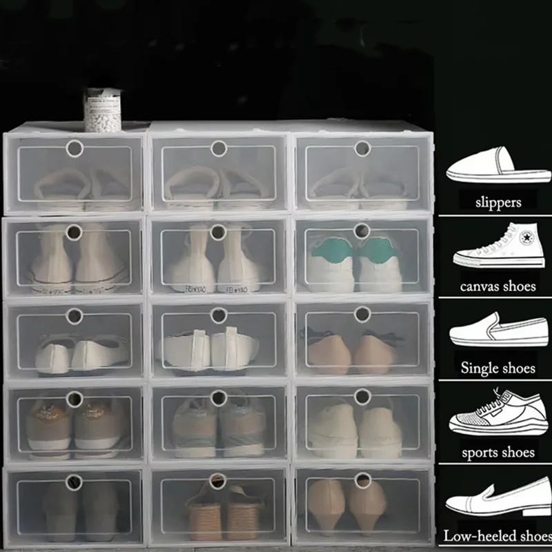 6 sztuk przezroczystych pudełe – Shoe Box Display recenzja i cena